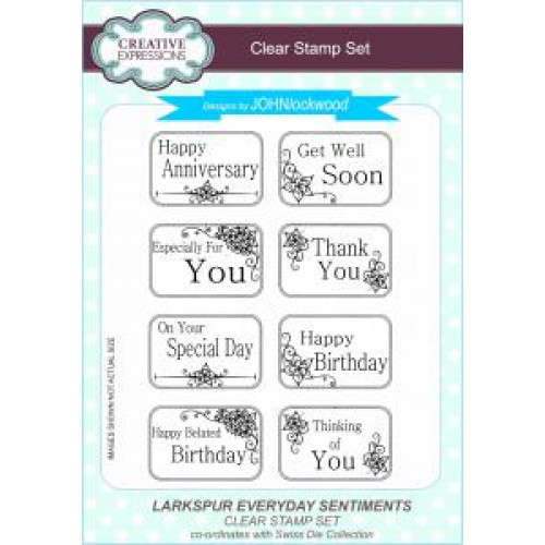 Larkspur Everyday Sentiments - John Lockwood Clear stamps CEC777